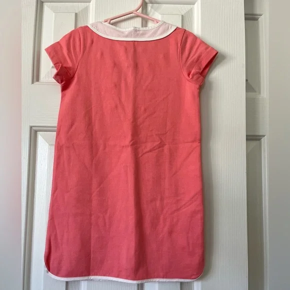 J Crew crewcuts size 5 coral t shirt dress with tassels, NWT - Picture 8 of 9